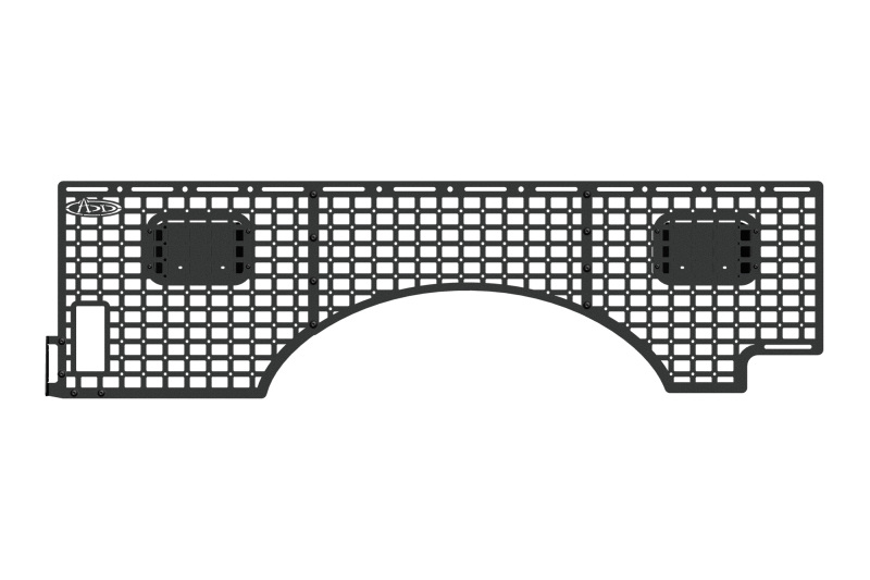 Ford Super Duty F-250 Molle Panel - Driver Side - Addictive Desert Designs - Bed Side Accessory Mounting Panel - Hammer Black - `23-`26